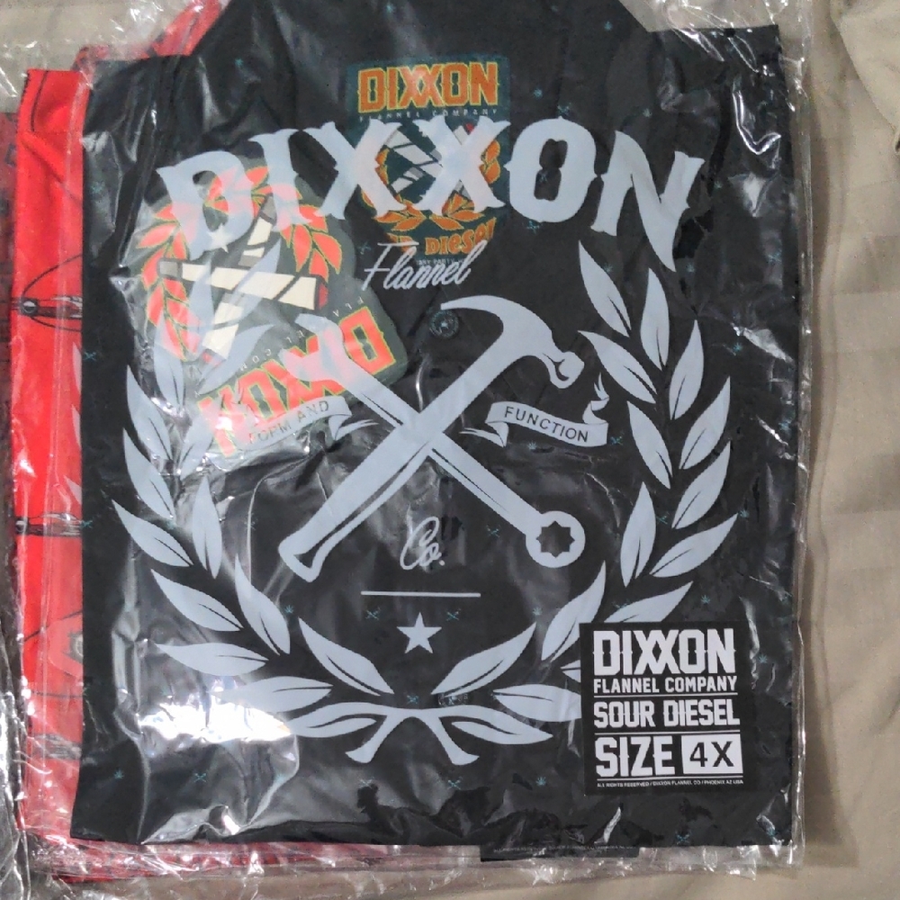 DIXXON Black and Gray Flannel Shirt
